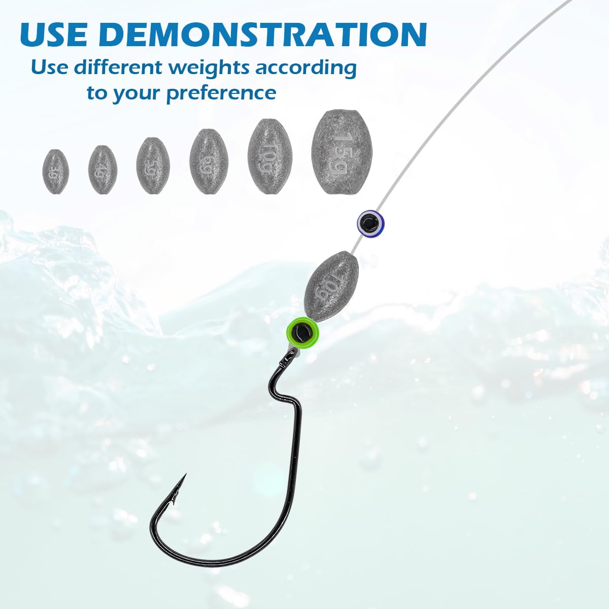0.35 oz INFISHCEO fishing weights