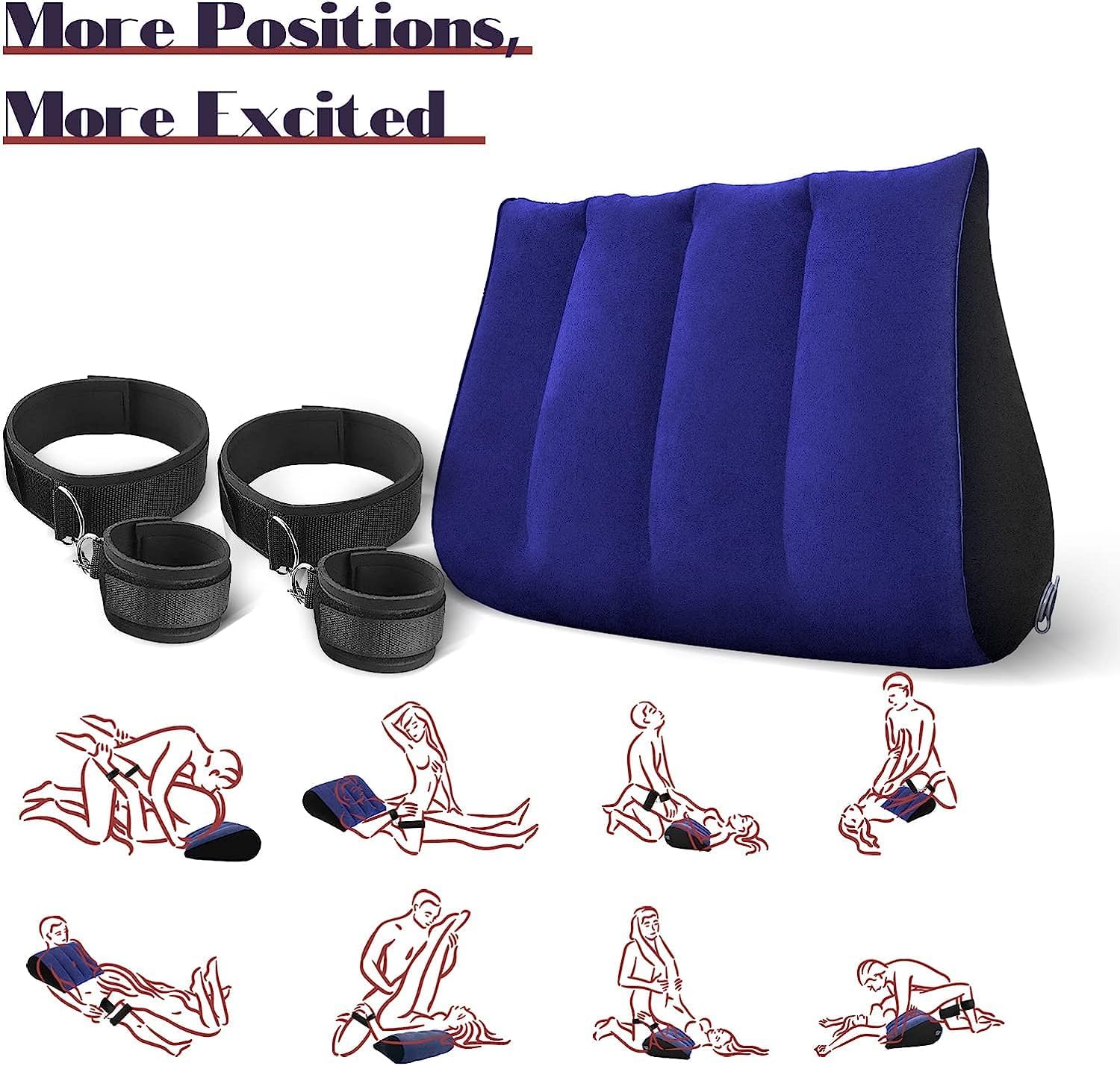 Inflatable Pillow knee-protection ergonomic-fit ensures comfortable alignment