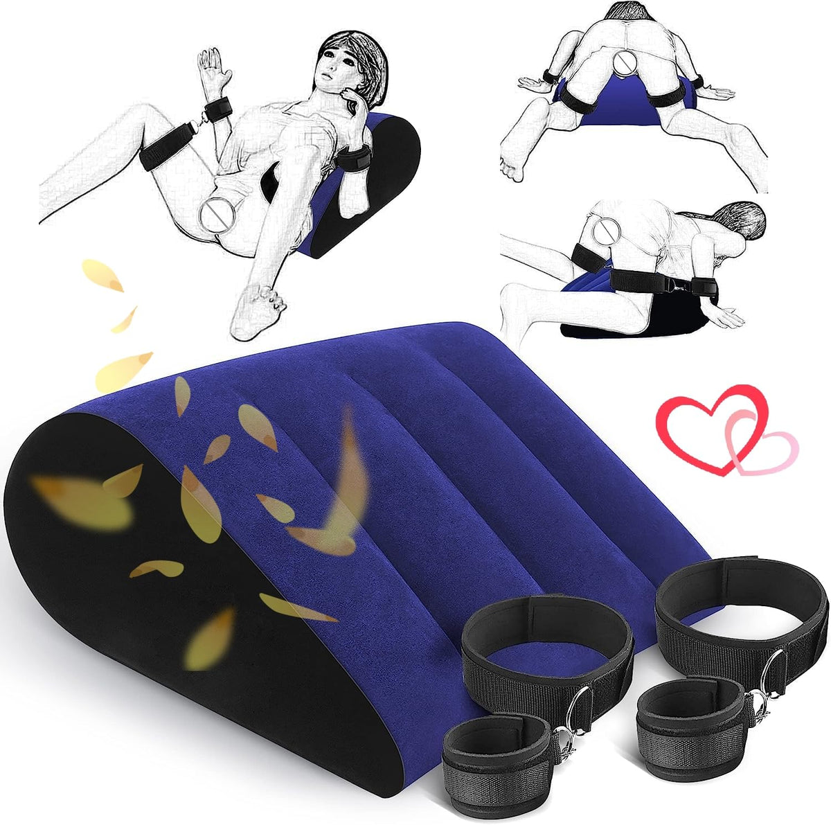 Inflatable Pillow knee-protection main view showing ergonomic support for relaxed resting