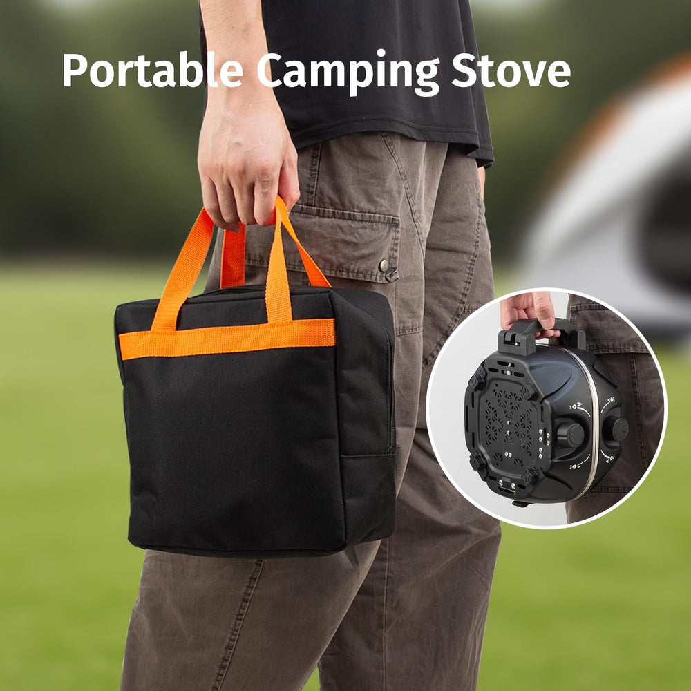 INFOOD propane-stove-carry-bag-storage portable setup fits tents and cars