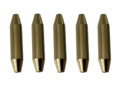 Brass inline spinner lure body - 10 pack