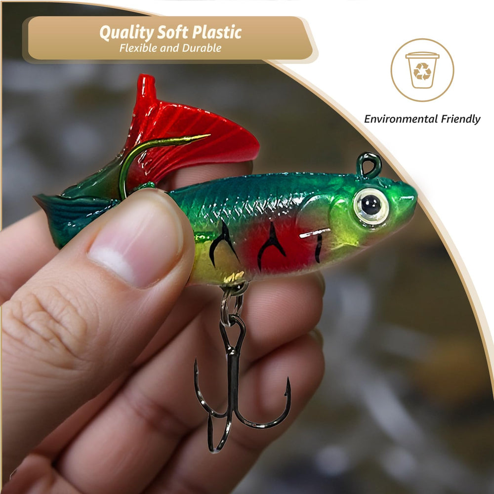 Lures suitable for bass, pike, trout, walleye and more