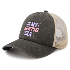 In My Auntie Era mesh back offers breathable comfort.