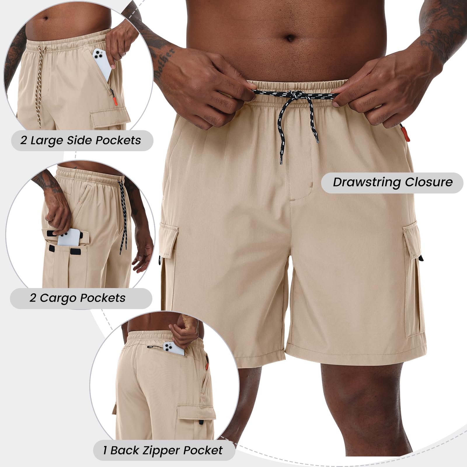 INNERBUT back zip pocket keeps valuables safe during activities