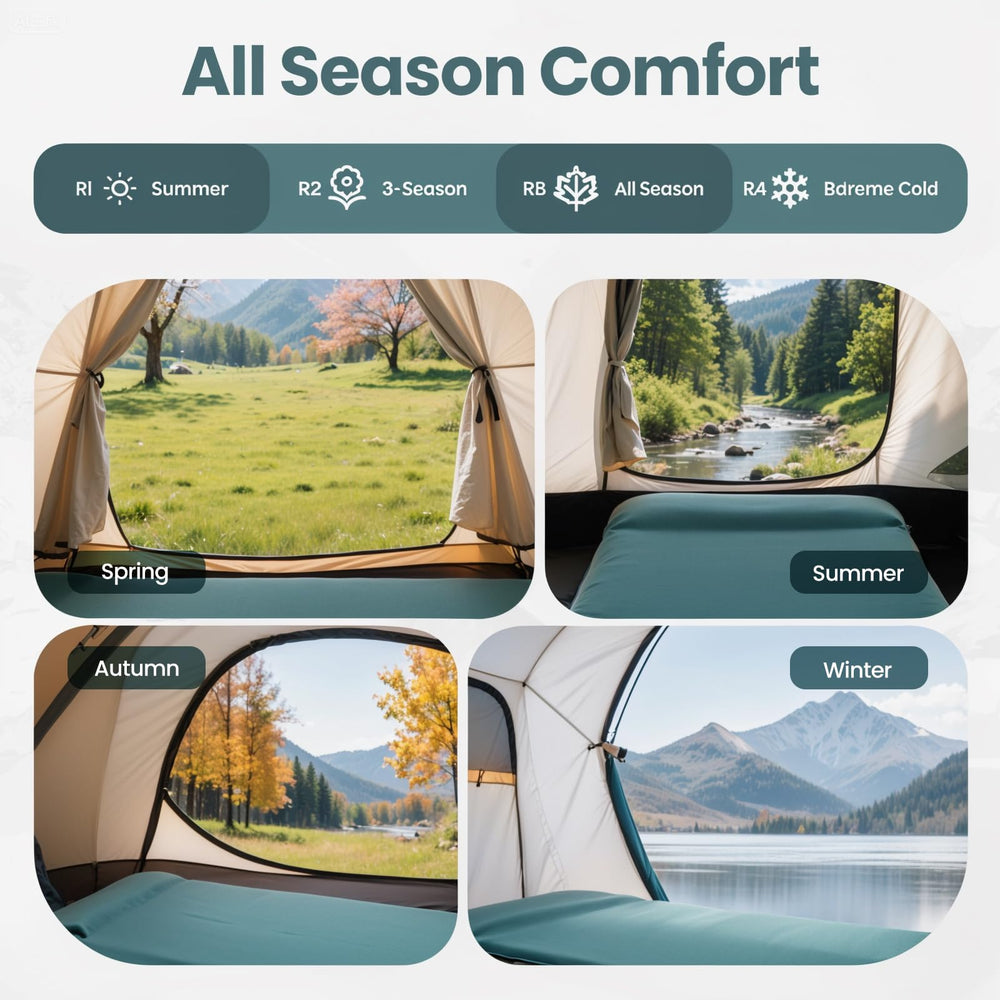 INNERWILD sleeping pad lightweight under 6 lbs for versatile travel.