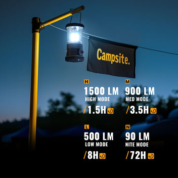 innofox LED lantern four light modes ideal for reading, bedtime, and camping.