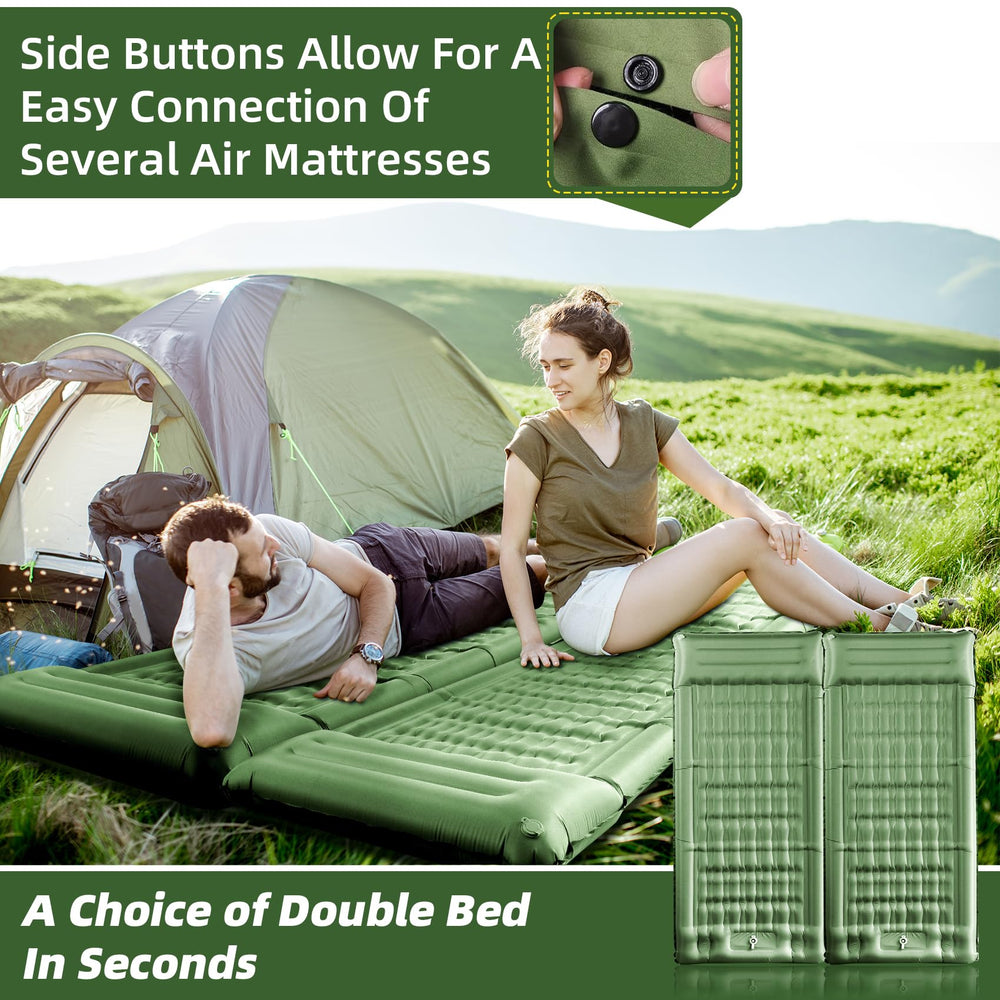 InnoMast sleeping pad durable 75D Poly Pongee and TPU for rugged use.