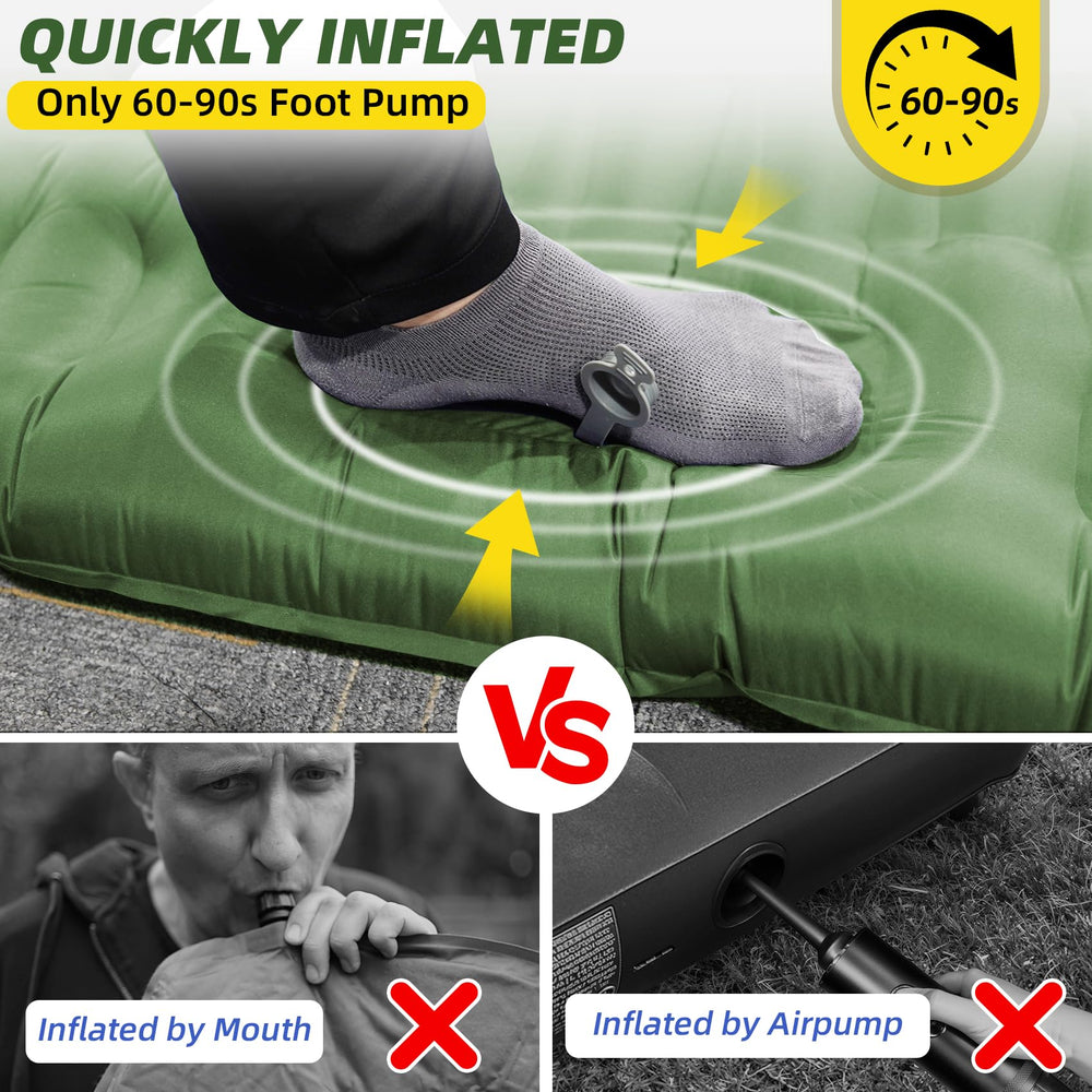InnoMast sleeping pad portable with carabiners fits backpacking trips.
