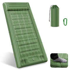 InnoMast sleeping pad wide setup shows extra space for side sleepers on trails.
