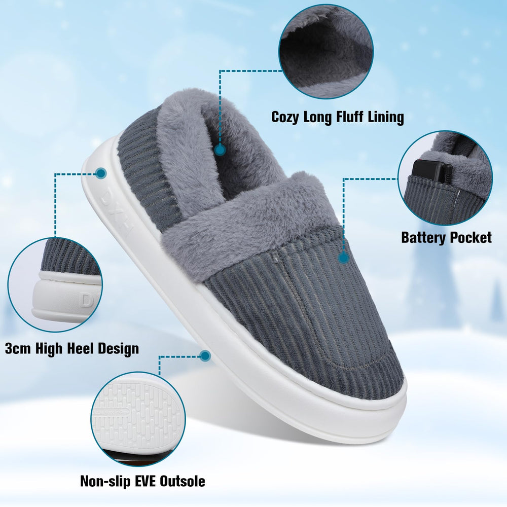 Innonew heated slippers app control display showing remote warmth customization