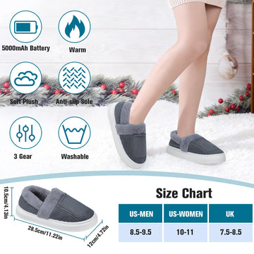Innonew heated slippers elevated heel traps heat for extended warmth
