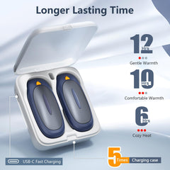 Innopower hand warmers heat levels image shows adjustable warmth options
