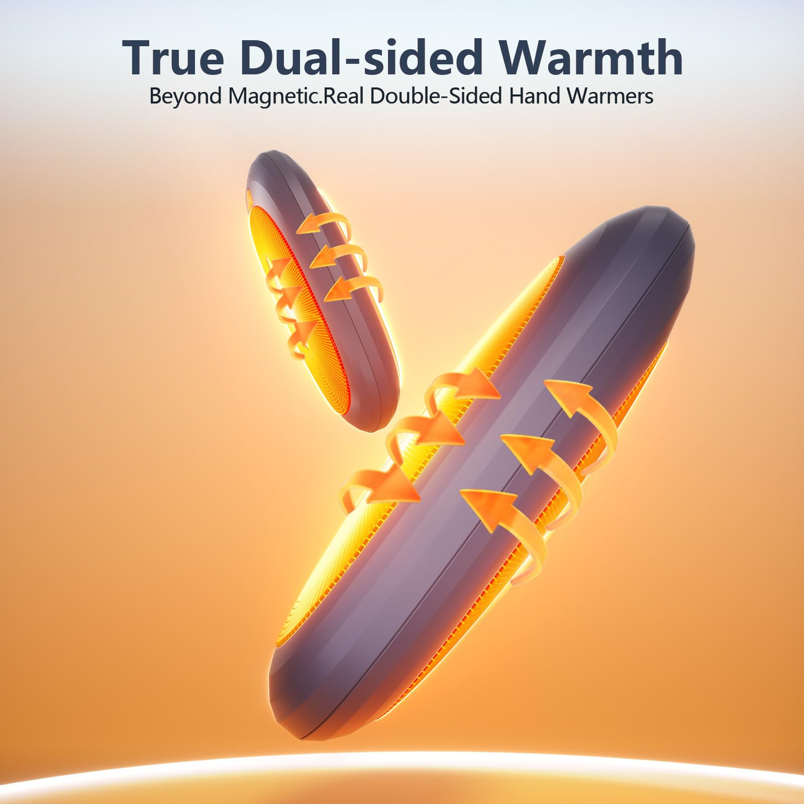 Innopower hand warmers in use on hands illustrate comfortable warmth
