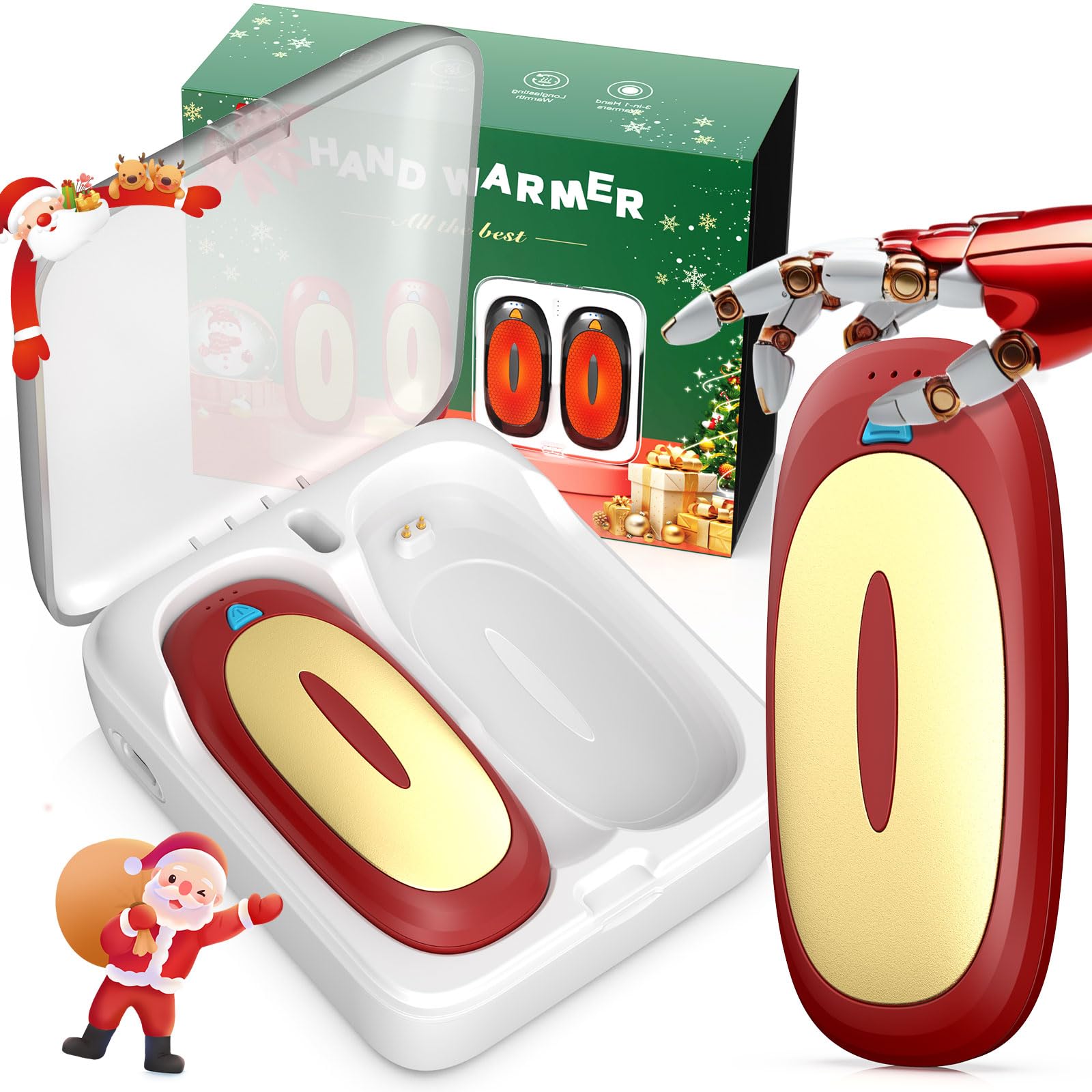 Innopower 3in1 hand warmers pack front view, portable warmth for outdoor outings.