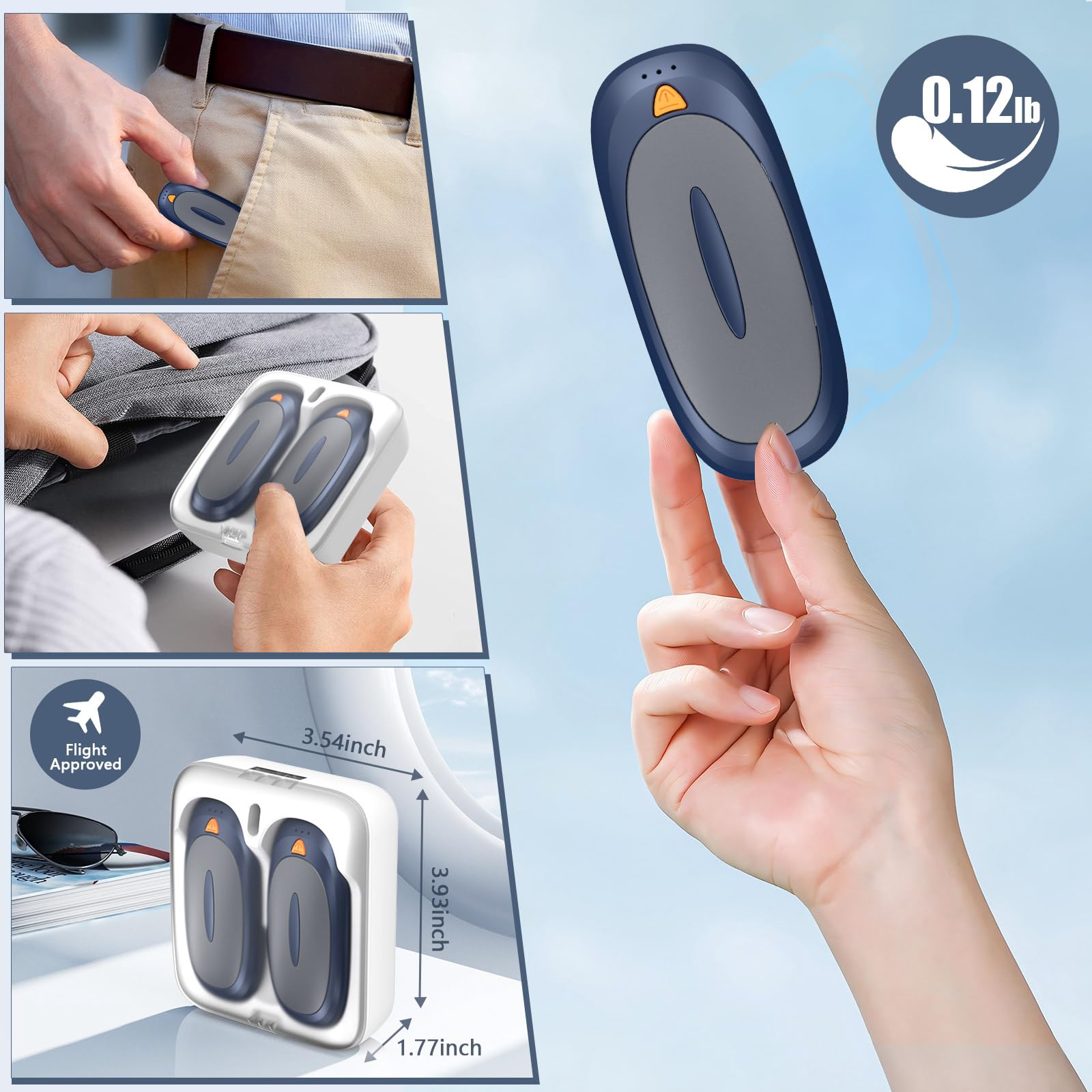 Innopower portable pocket design demonstrates compact warmth on the go