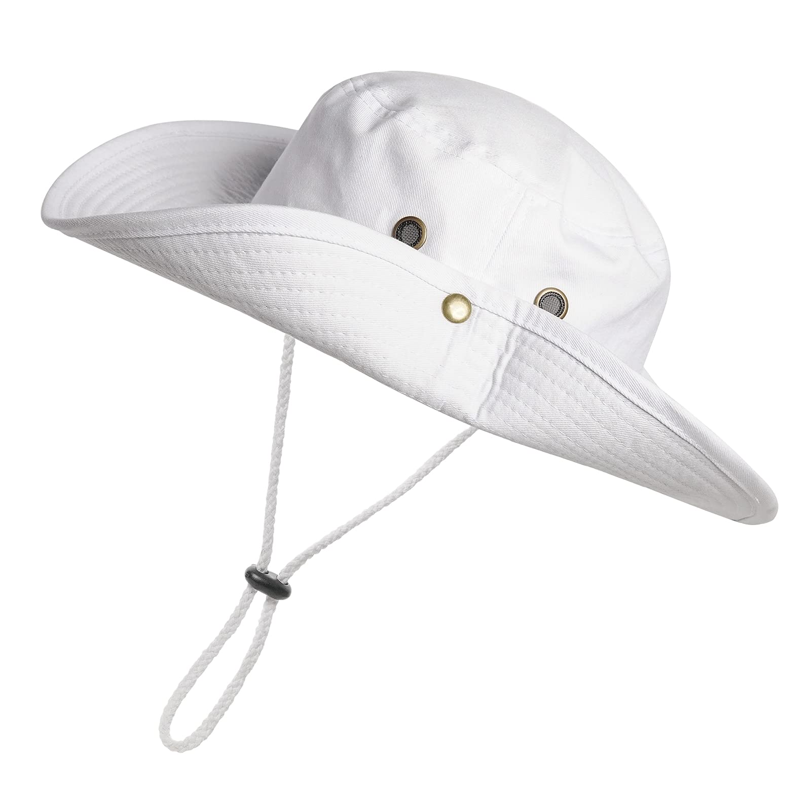 Brass-tone eyelets provide breathable airflow for comfort.