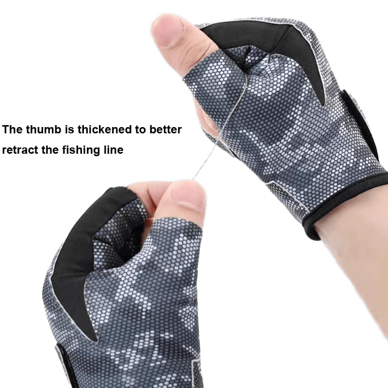 INOGIH Half-Finger UPF50+ design with three-cut fingers for dexterity