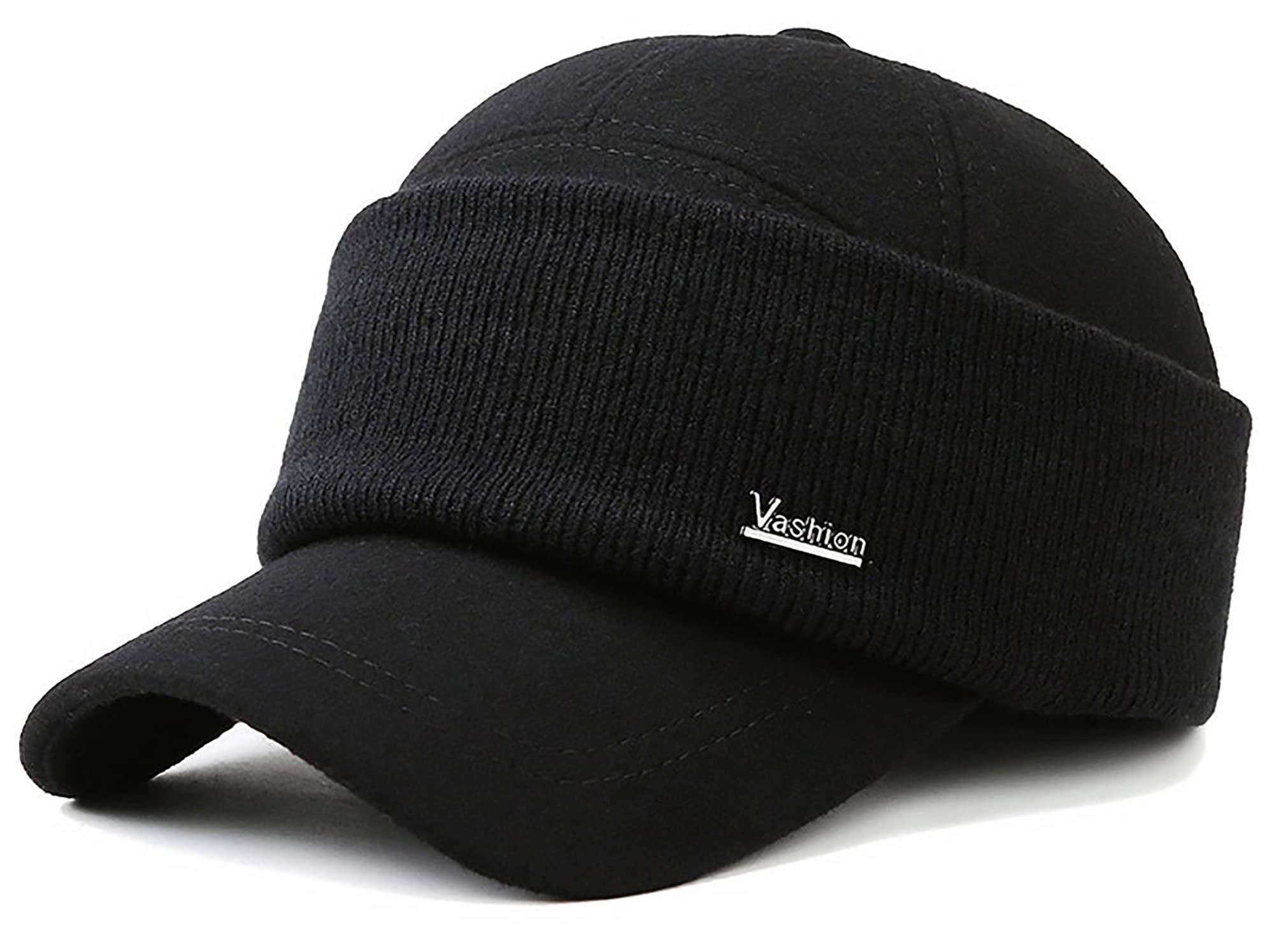 INOGIH Mens Winter Beanie front view shows earflaps for all day warmth