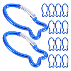 INOOMP fish shape carabiner clip with quick release for easy key and gear access