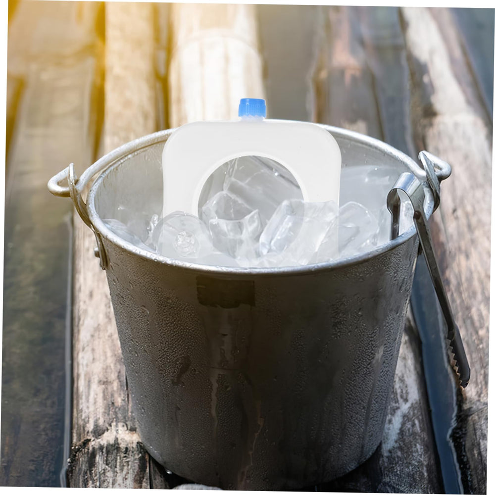 INOOMP ice pack beside a small fan for quick room cooling.