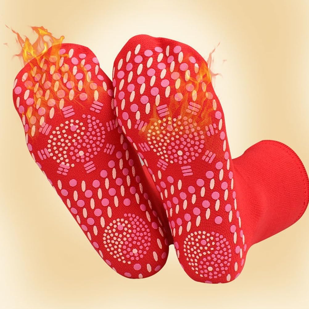 INOOMP Tourmaline Thermal Socks anti-slip pattern for active use