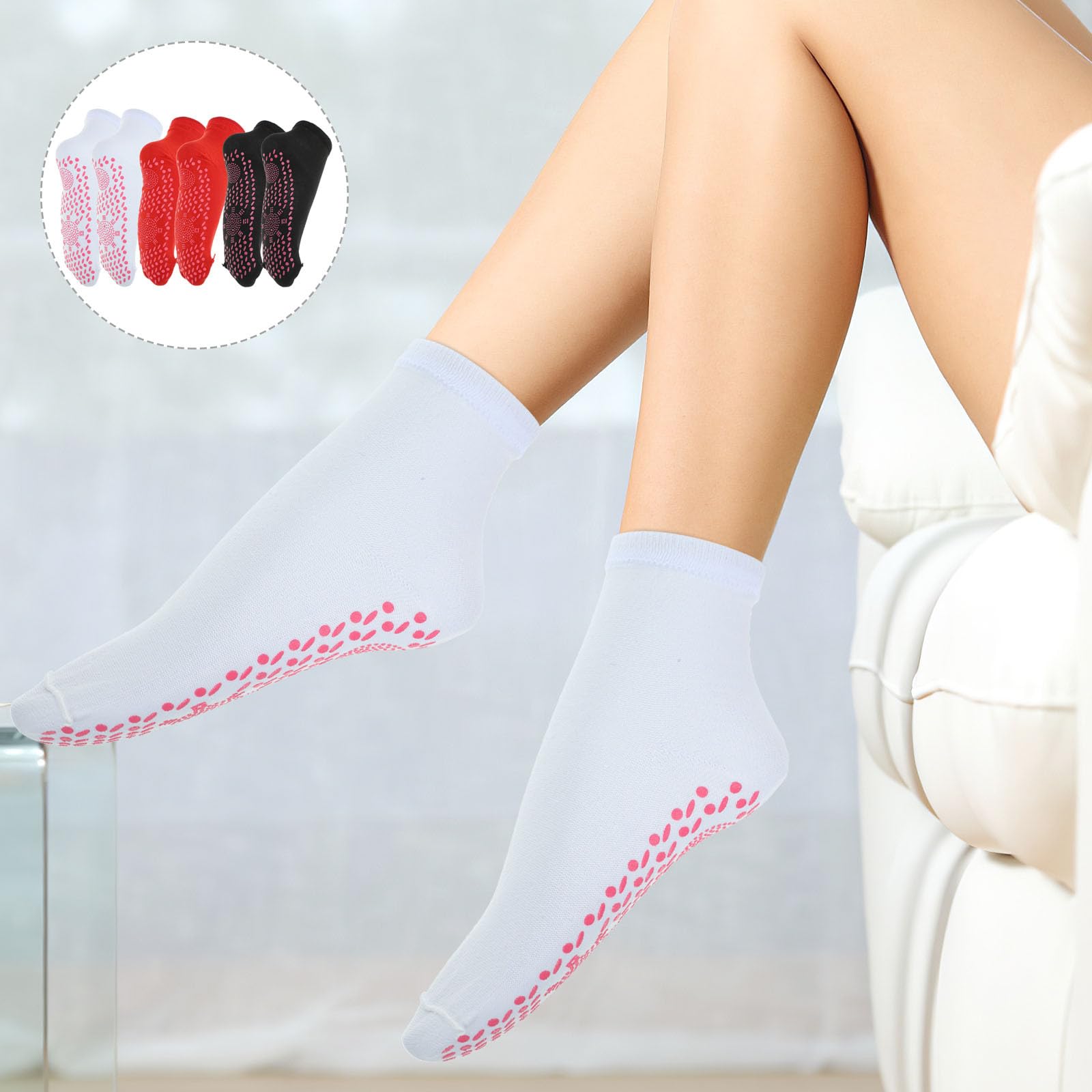 INOOMP Tourmaline Thermal Socks ideal for skiing and hiking adventures