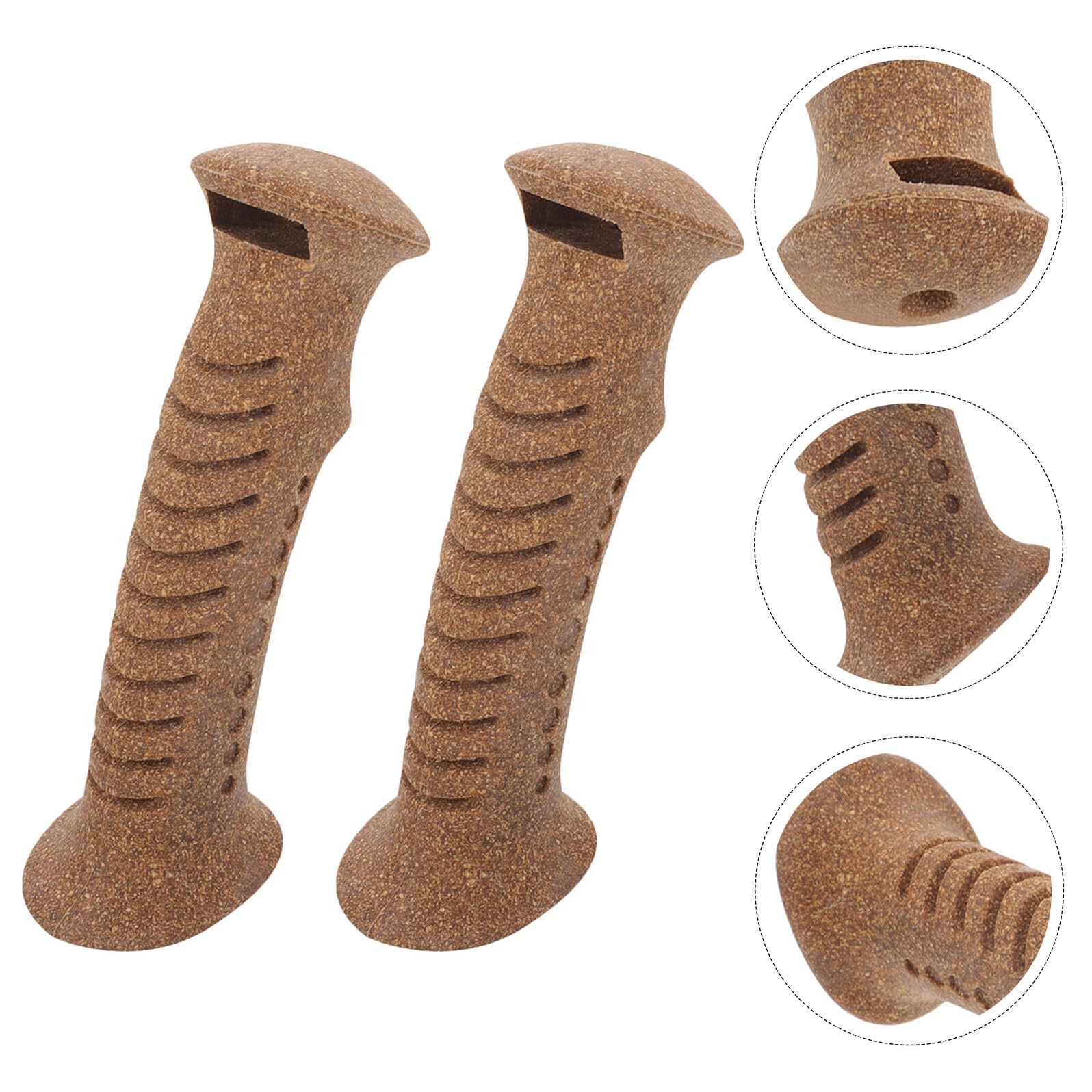 INOOMP cork grip for hiking poles designed with ergonomics in mind.