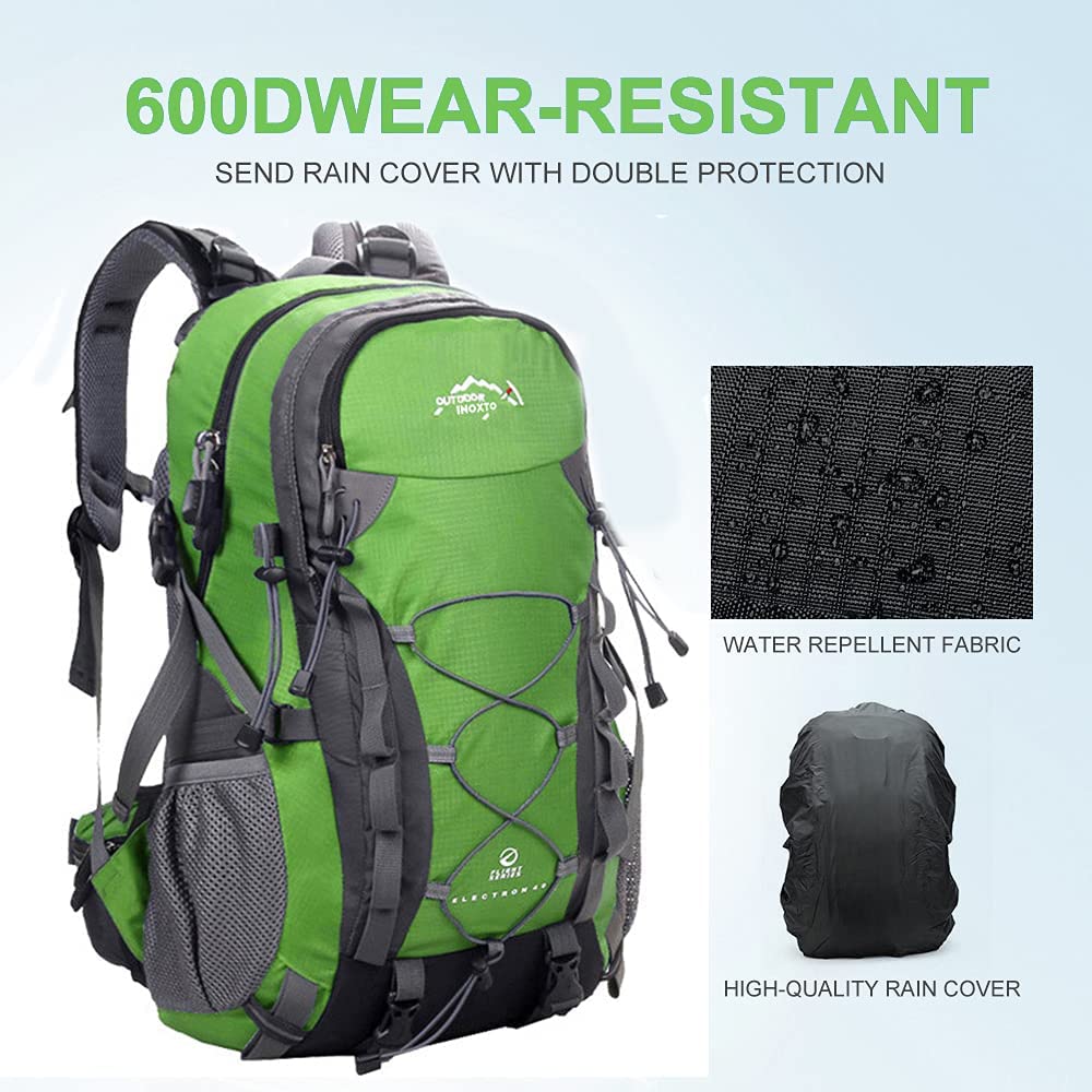 INOXTO compact 40L backpack ideal for travel and camping
