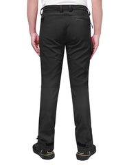 INPAKO Women's Thermal Softshell Pants, back view, fleece lining for cozy warmth.