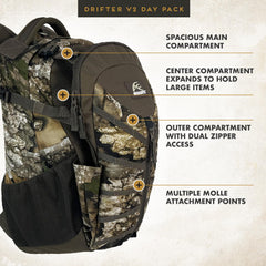 Adjustable shoulder straps on Insights Drifter for all-day comfort