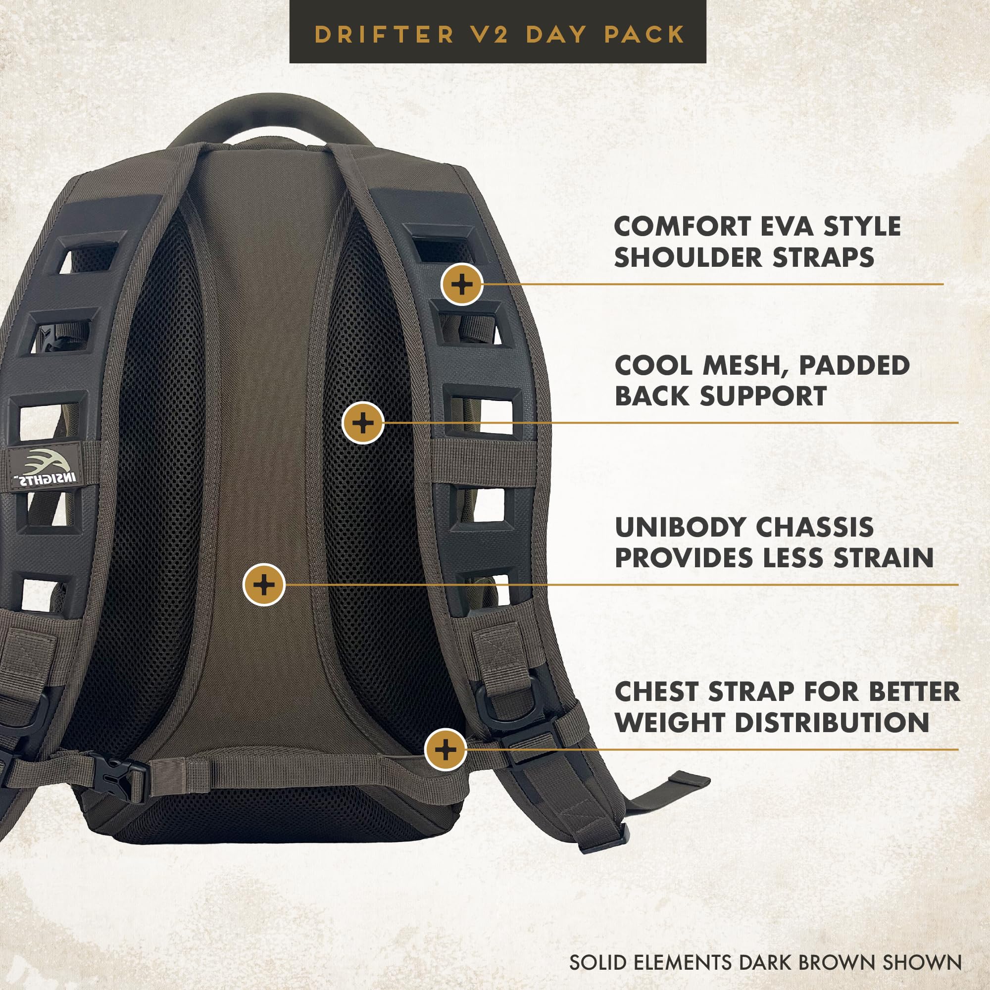 Insights Drifter decoy pocket detail for field gear organization