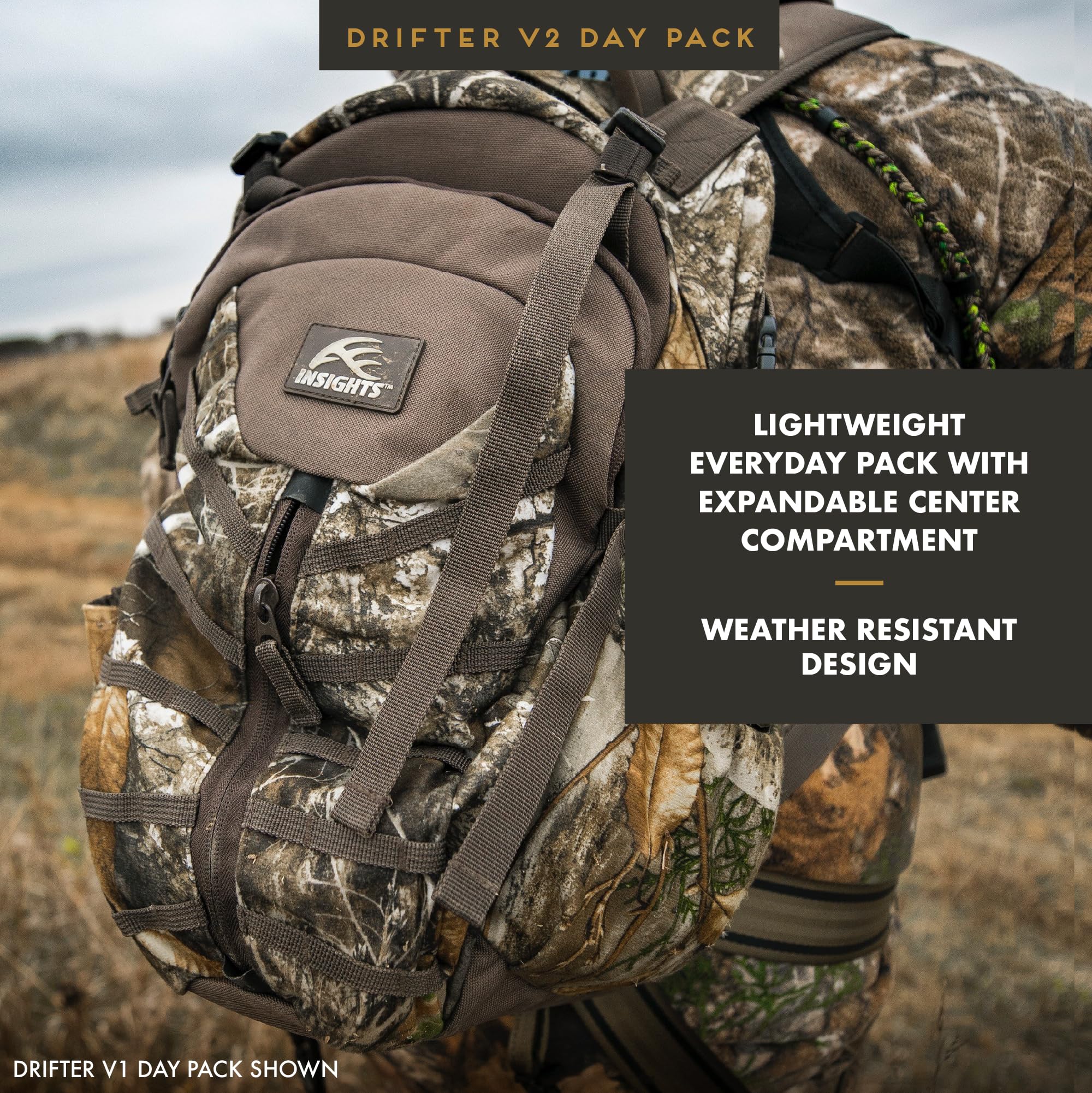 Side water bottle pocket on Insights Drifter for easy hydration