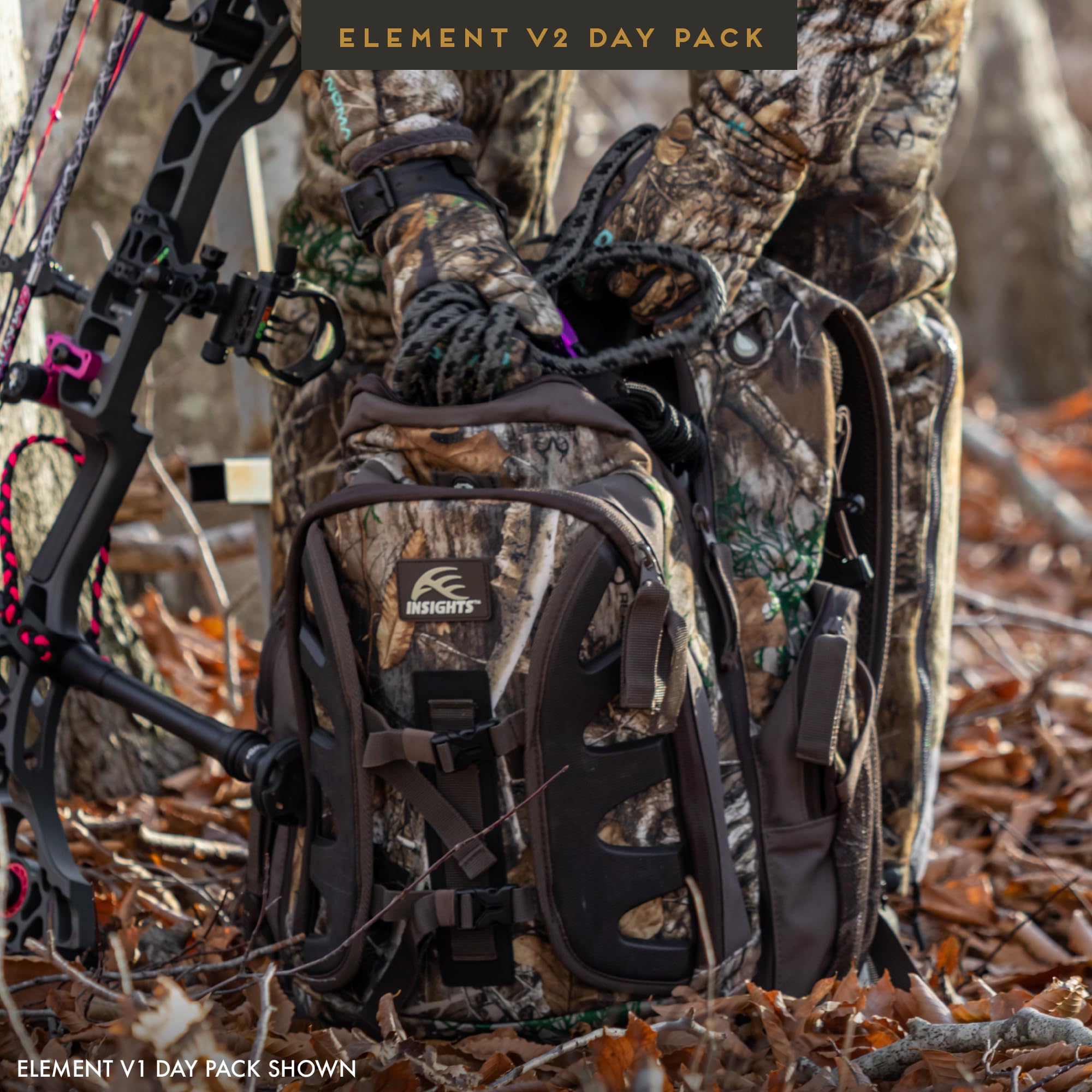 Insights Hunting V2 Element rain fly storage keeps gear ready