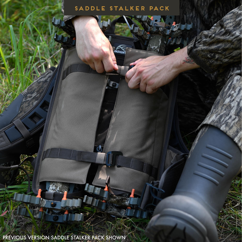 Insights Saddle Stalker Backpack lightweight design at 2.7 pounds for easy carry.