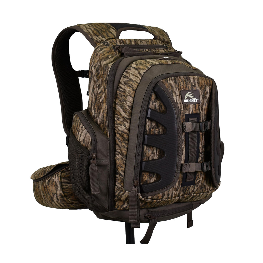 Insights The Element backpack outer view highlights durable construction for rugged field use