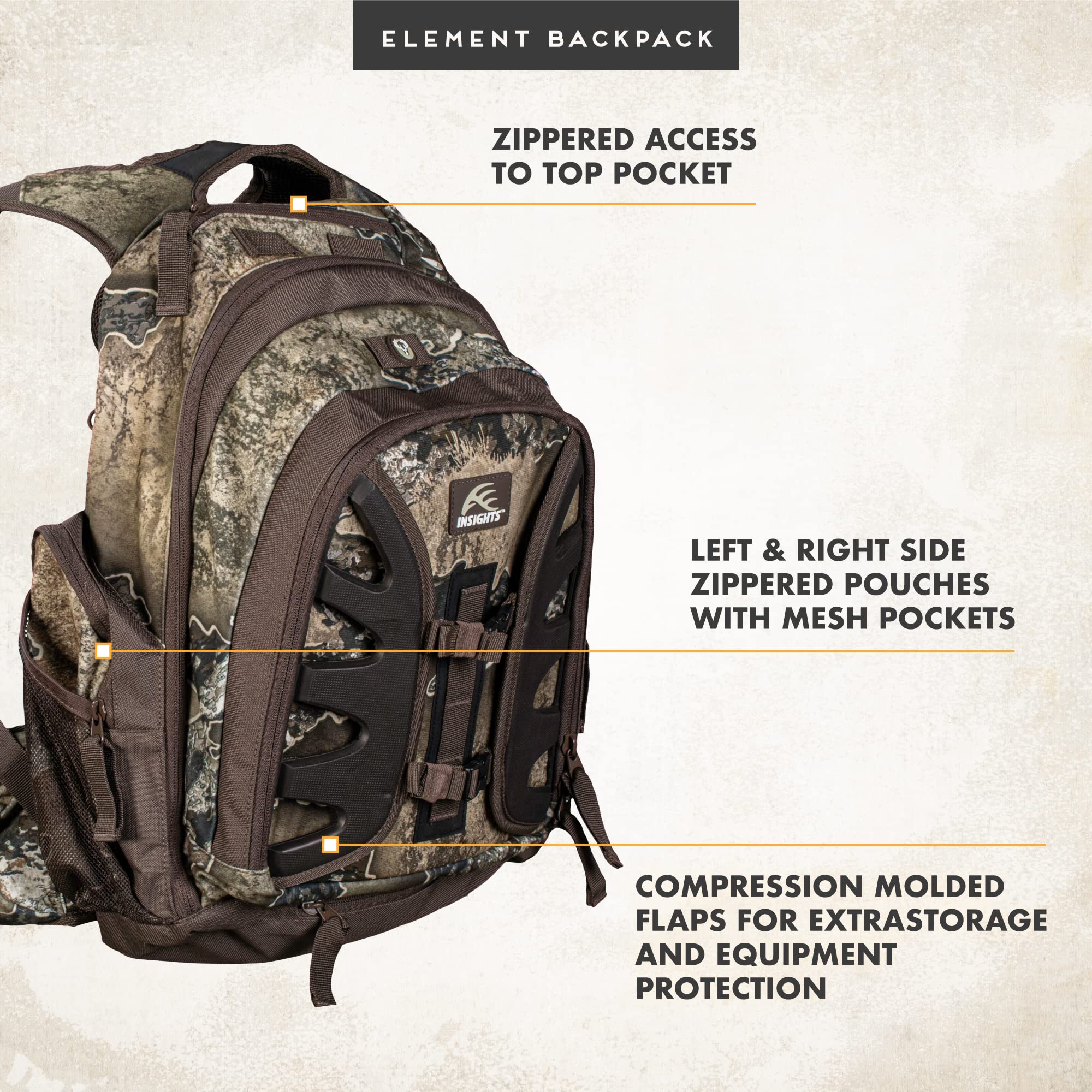 Insights The Element hidden rain fly provides protection when rain arrives.