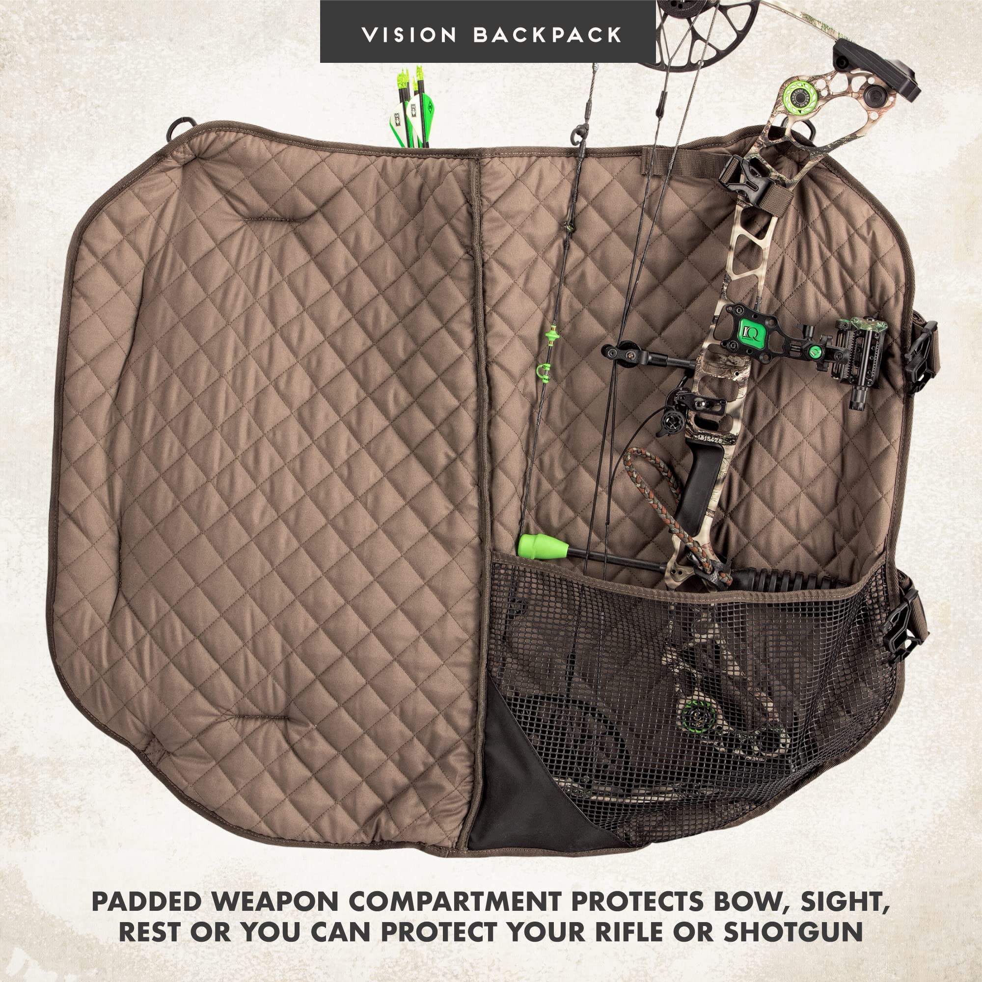 Insights Vision Bow Pack ergonomic hip belt enhances stability and balance while trekking.