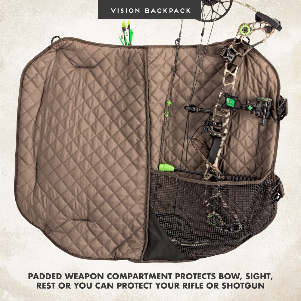 Insights Vision Bow Pack ergonomic hip belt enhances stability and balance while trekking.