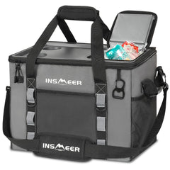INSMEER soft cooler bag foldable design for space-saving travel.