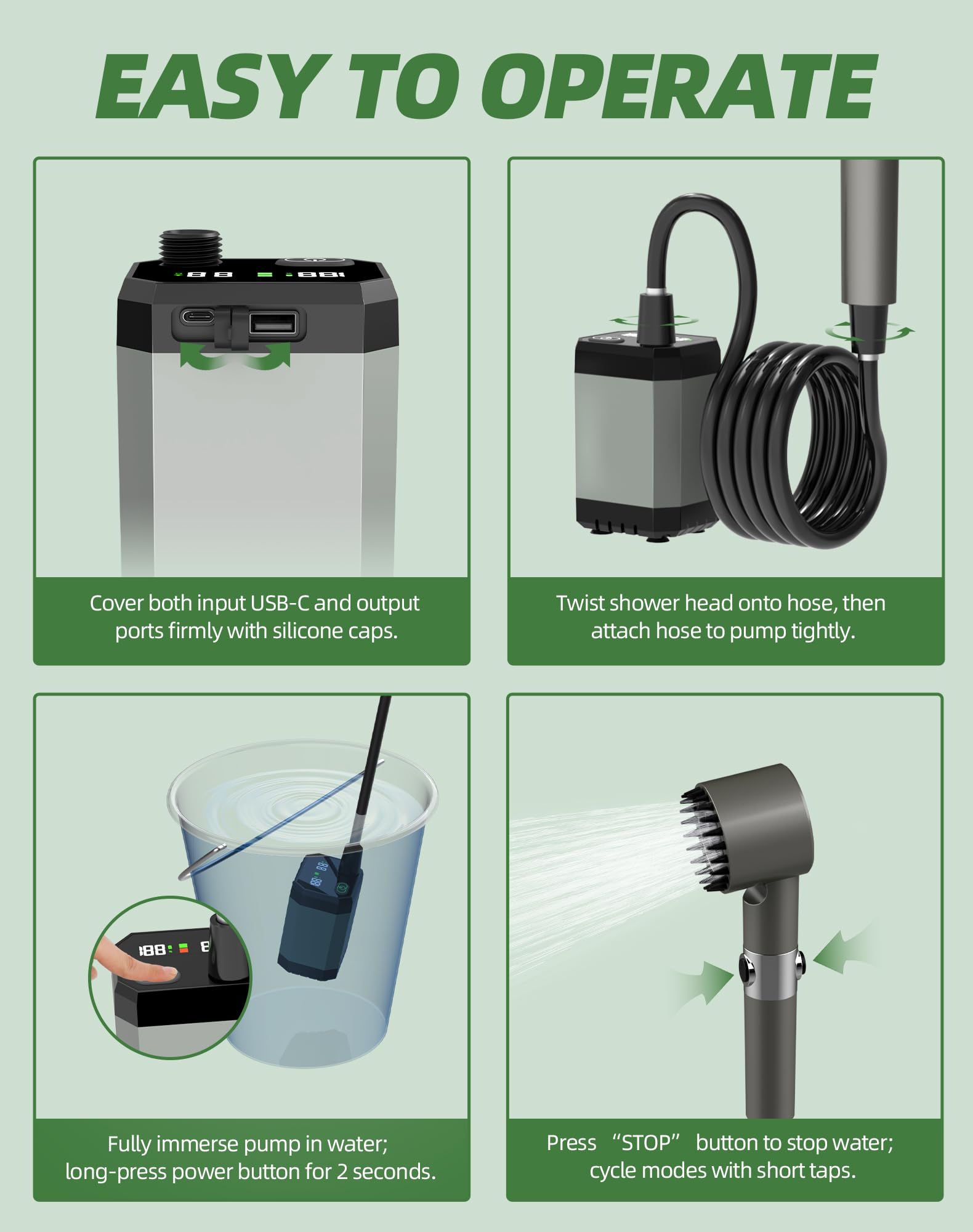 INSSISAIN built-in PP filter helps remove impurities for skin-friendly showers.