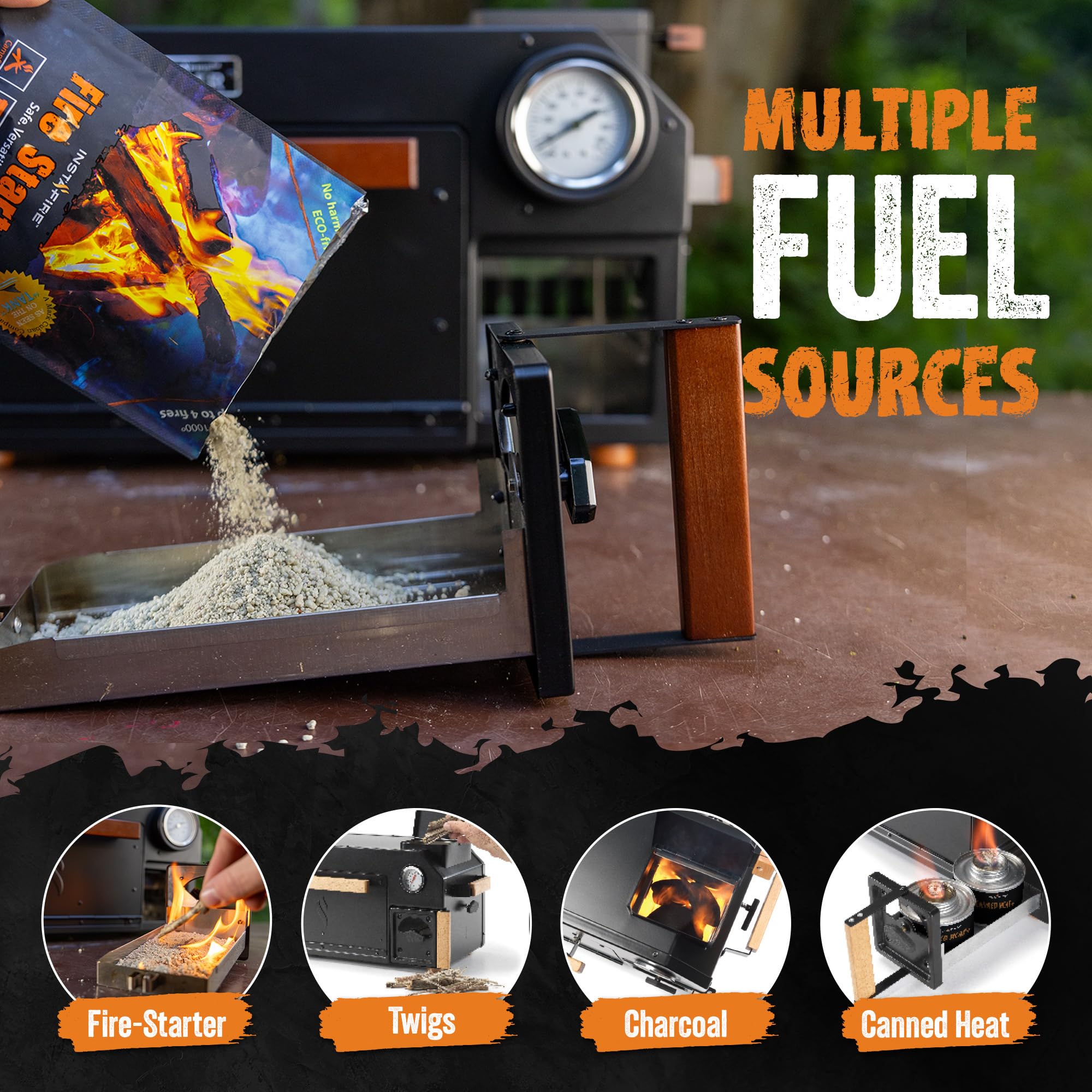 InstaFire Ember Oven easy-to-use controls suited for beginners.