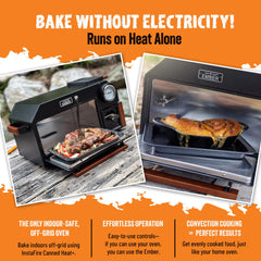 InstaFire Ember Oven lightweight steel-aluminum body for portable cooking.