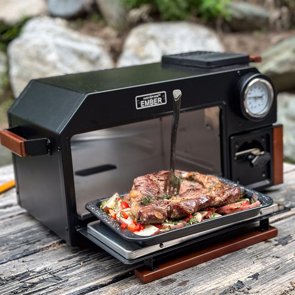 InstaFire Ember Oven compact storage and quick setup.