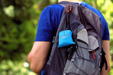 InstantCamp Cloud Pillow packable size fits pockets, purses and daypacks.