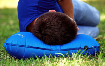InstantCamp Cloud Pillow travel-ready companion for backpacking, camping and long flights.