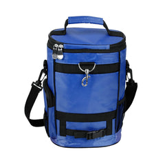 Intech Navy Blue Golf Bag Cooler front pocket storage for valuables and snacks.