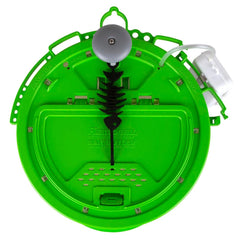 Integrated lid system for easy bait retrieval on standard 5-gallon bucket