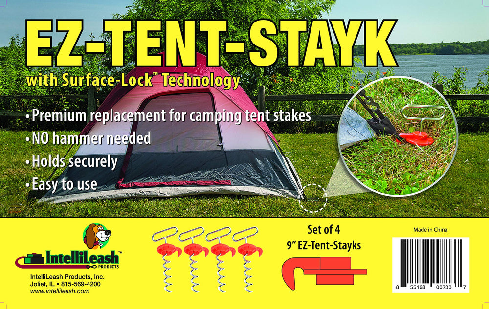 Intellileash EZ-Tent-Stayk four stakes per pack ready for multi-anchor setups.
