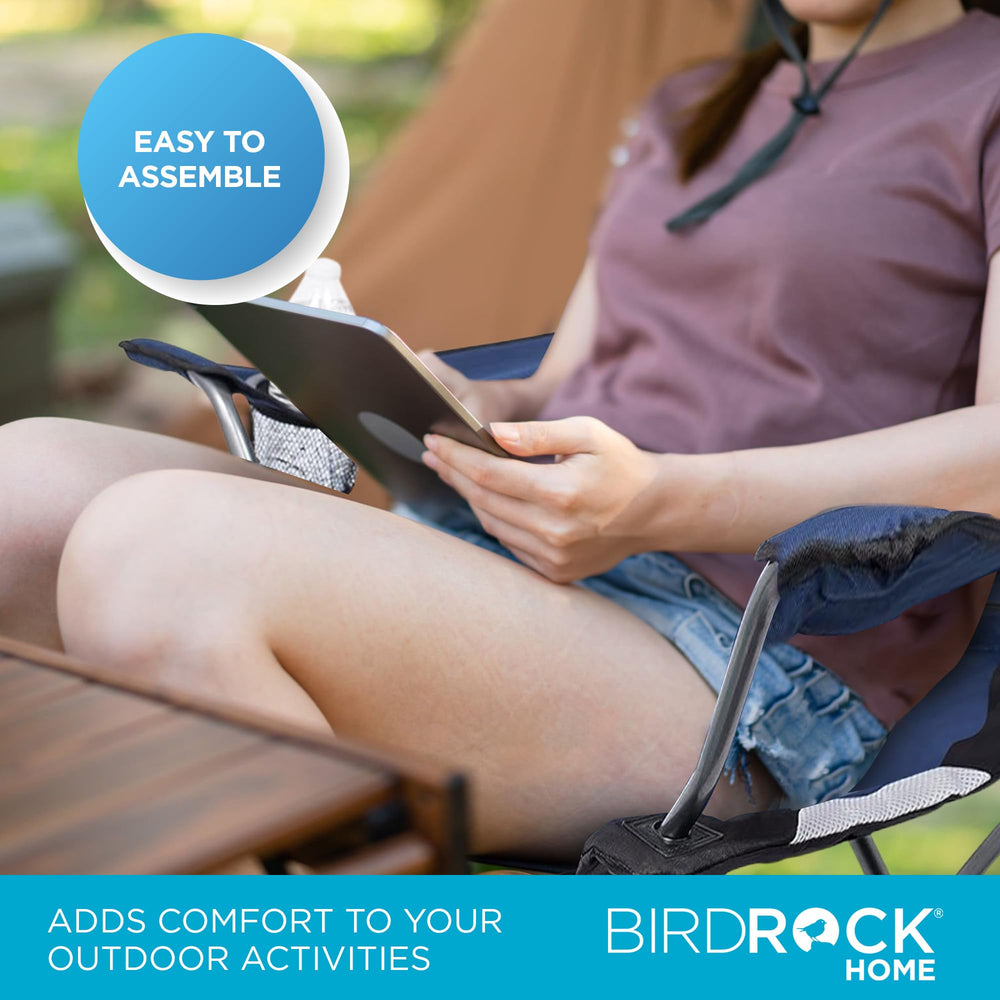 Internet's Best padded camping chair dimensions 22x36x39.5 inches for reference.