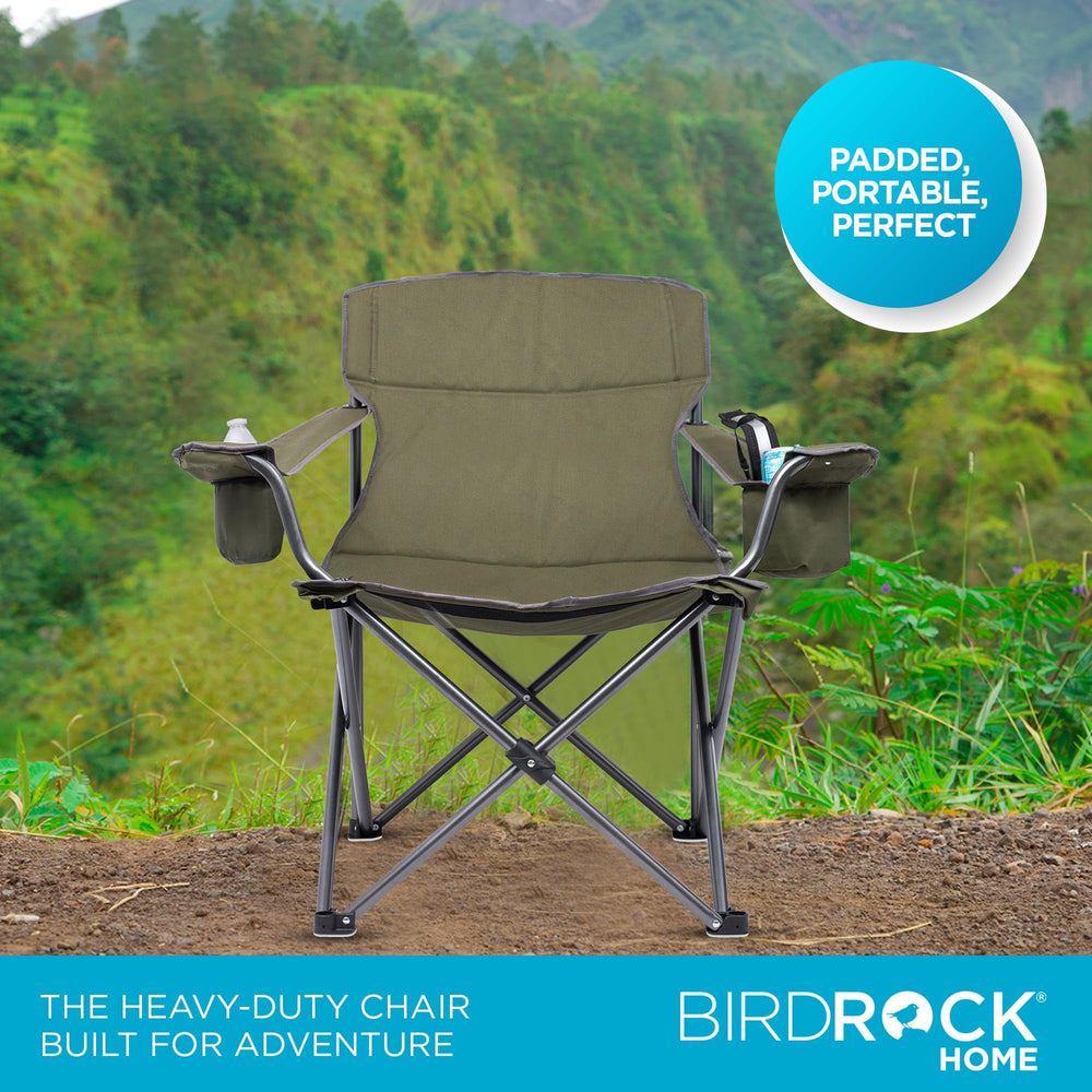 Internet's Best XL padded chair shows roomy dimensions for comfort